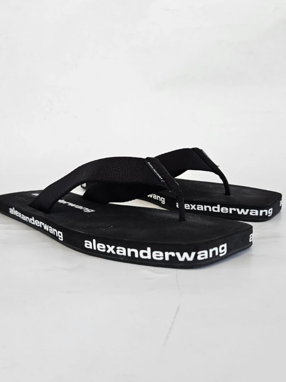 Alexander Wang Logo Flip Flop Sandals